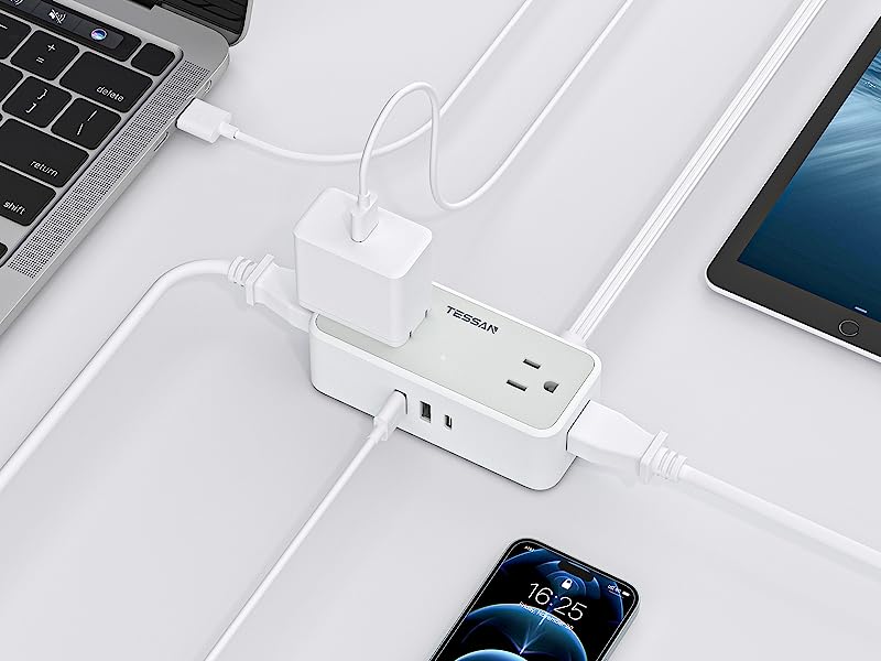 Desktop Power Bar with Multiple Outlets