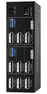 thumbnail image 2 of HDMI Displayport KVM Switch 3 Monitors 2 Computers 8K@60Hz/4K@144Hz, USB3.0 KVM 2 of 13