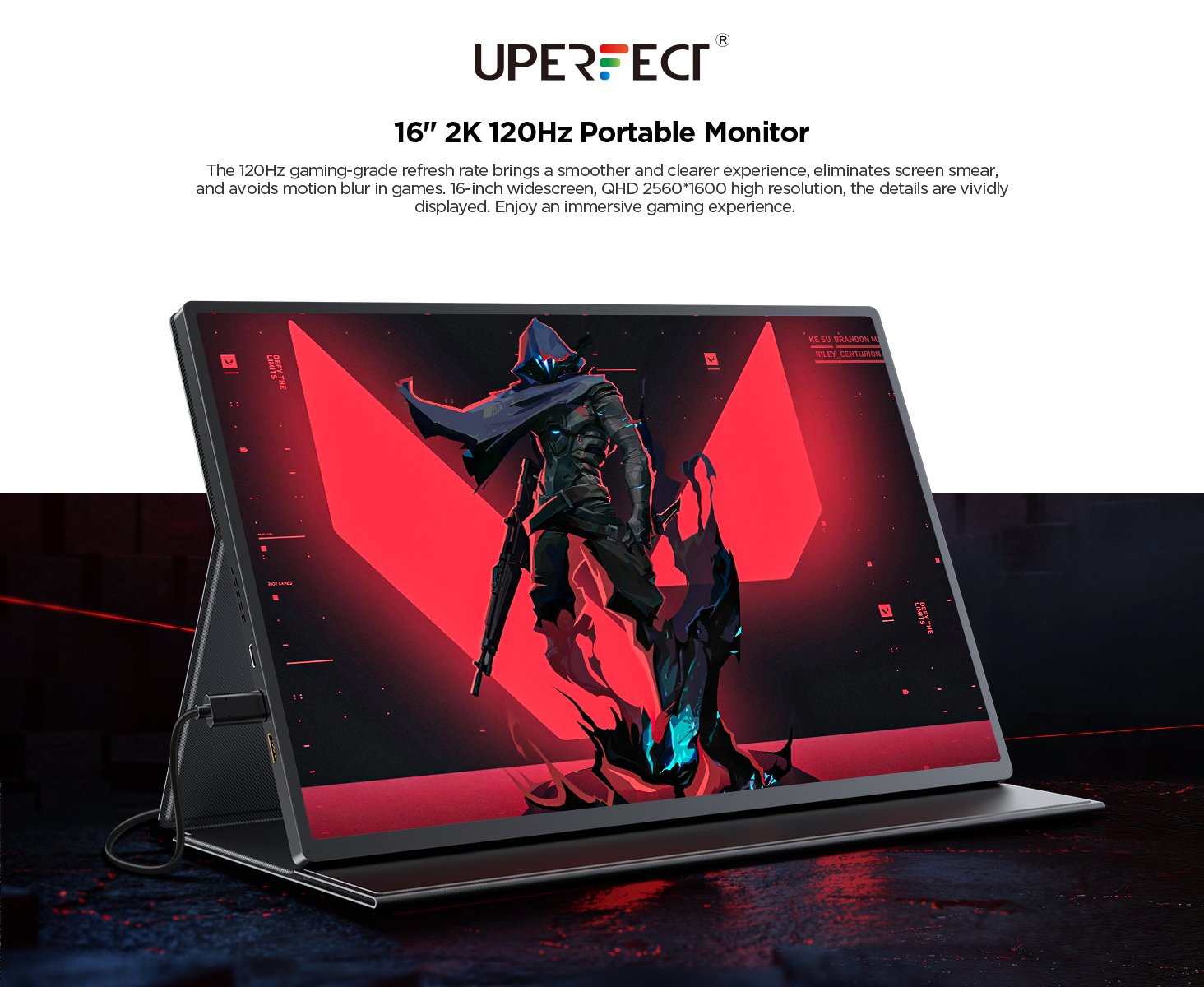 Uperfect Portable Monitor 120hz  Uperfect 2k Portable Monitor