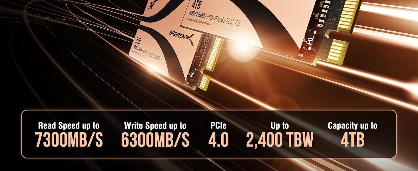 SABRENT Rocket 2242 4TB NVMe SSD