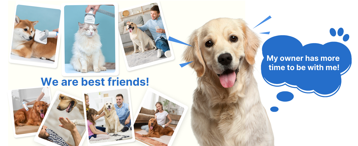 Neakasa P2 Pro 5-in-1 Dog Cat Grooming Kit with Vacuum