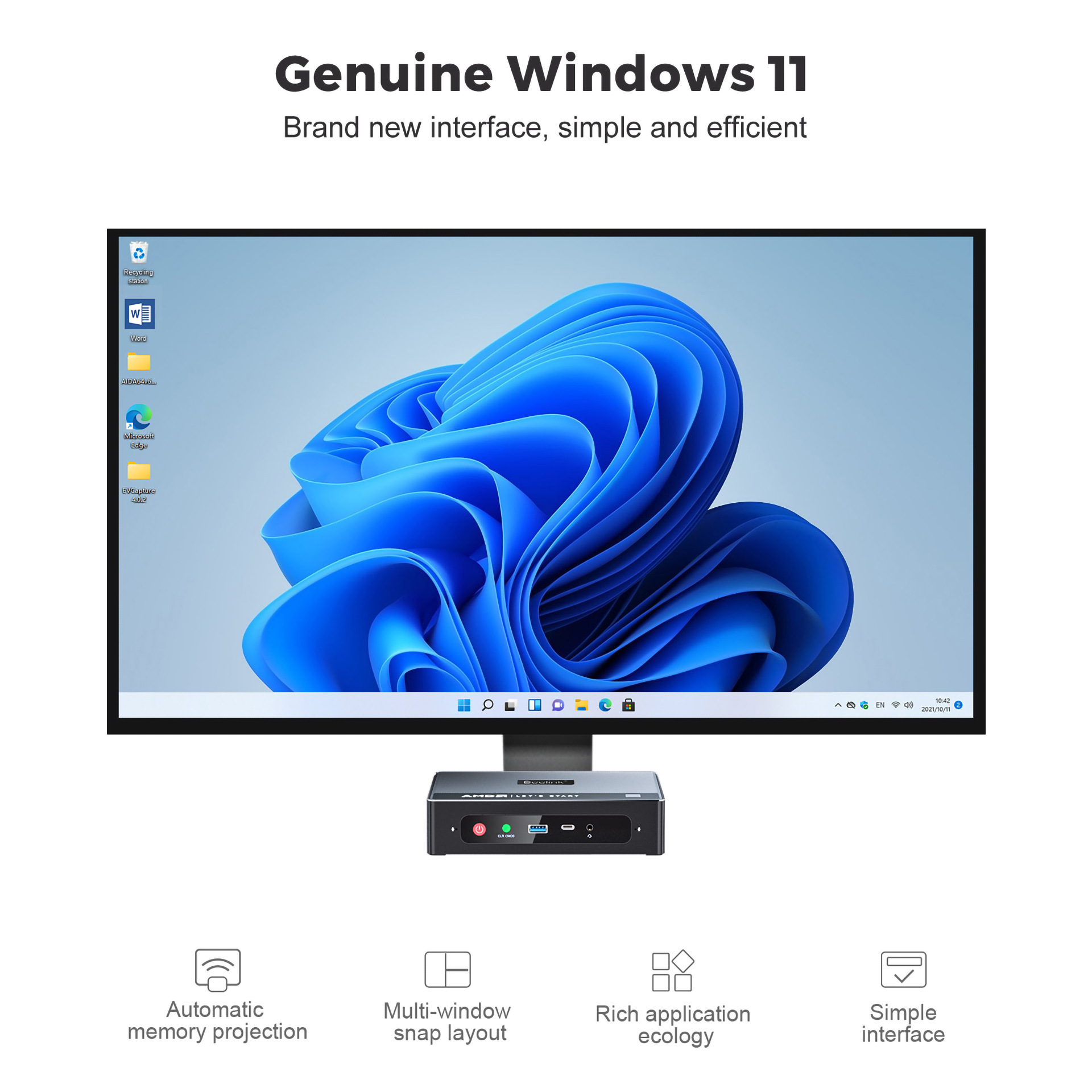 Beelink GTR4 ミニPC Ryzen9 4900H Windows11 NeweggBusiness - Beelink GTR 4 AMD Ryzen 9 4900H 8-Core Mini