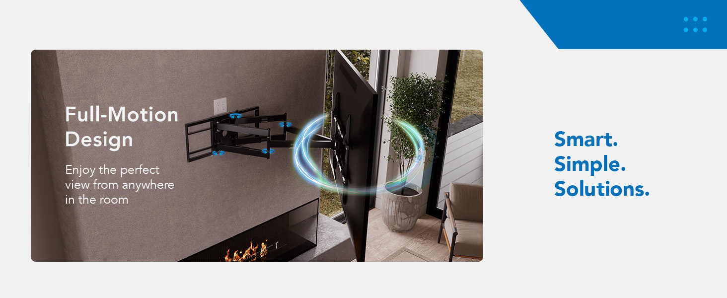 Mount-It! MI-394 Heavy Duty TV Wall Mount With Long Extension Arms