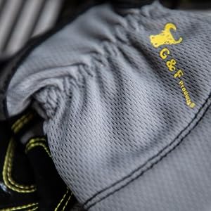 Soft and breathable The gloves shell is made of meshed fabric, making it soft and breathable, ideal