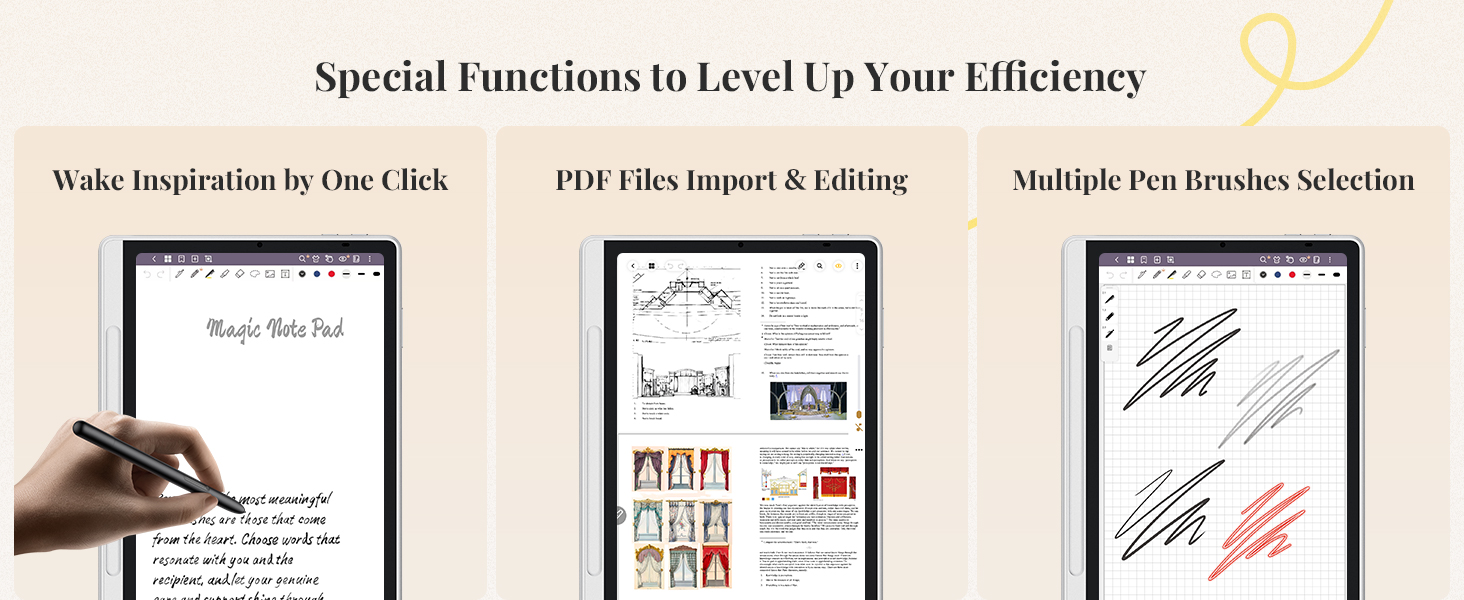 XPPen notes special functions