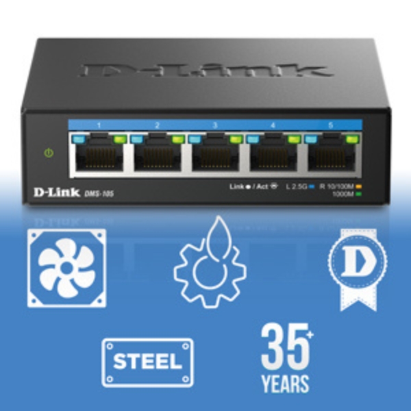 Metal Desktop Fanless Switch