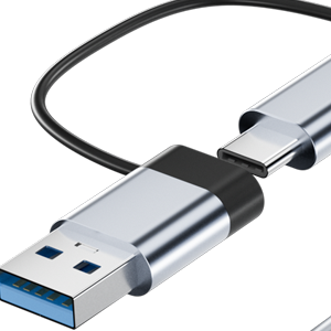 USB-A &amp; USB-C Male Port