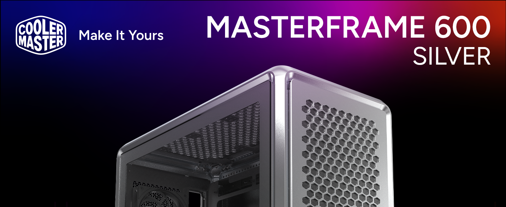 Cooler Master MasterFrame 600 Silver ATX Mid-Tower PC Case