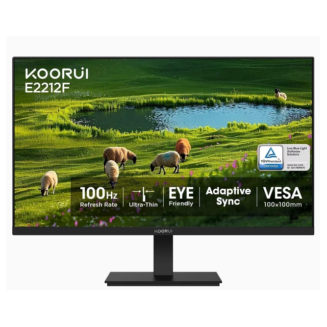 22" FHD Monitor 100Hz 4ms, 1920x1080 IPS LED, Adaptive Sync FreeSync, Compatibl