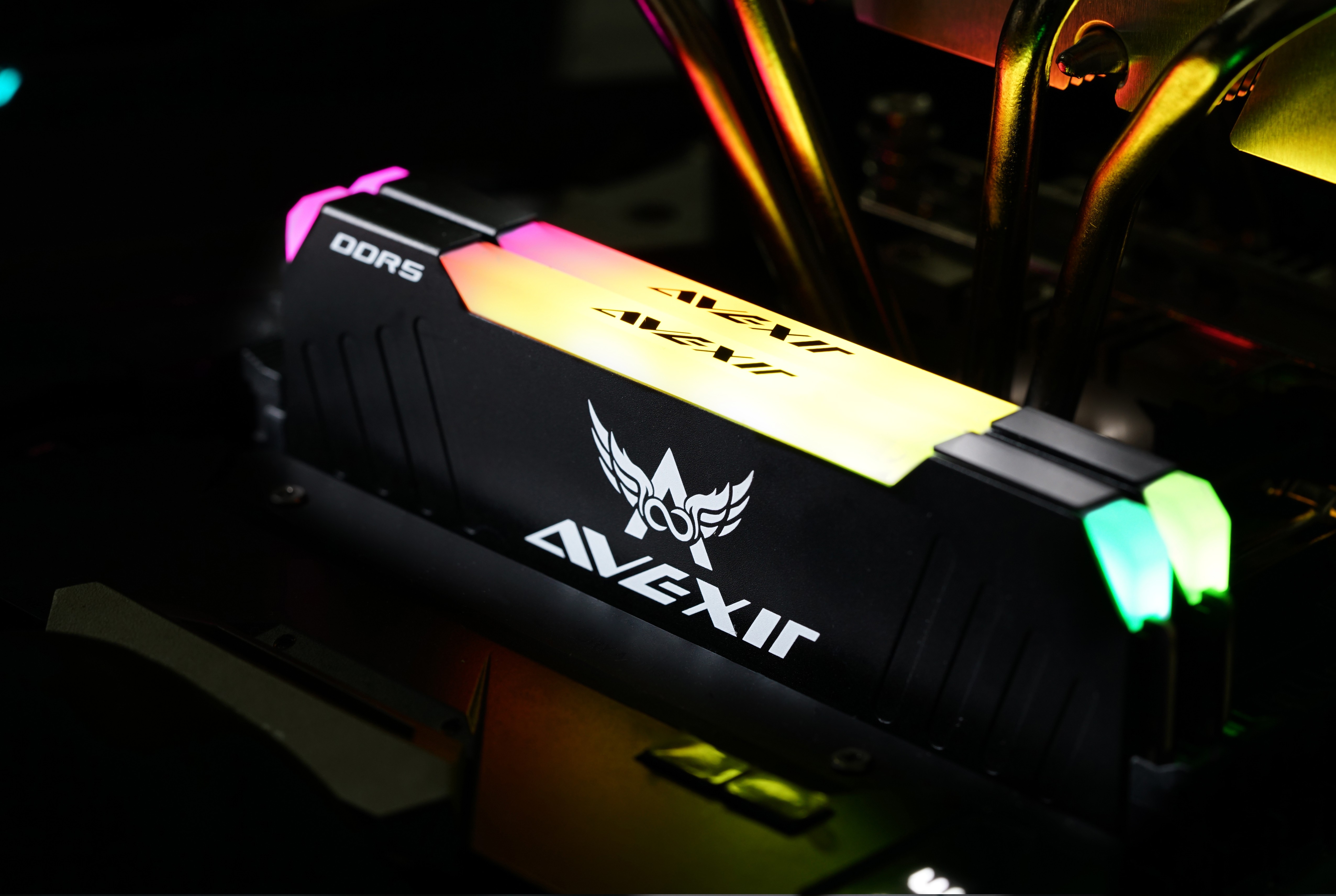 High-Performance AVEXIR DDR5 RAM for Desktop with Multi-Zone RGB Lighting