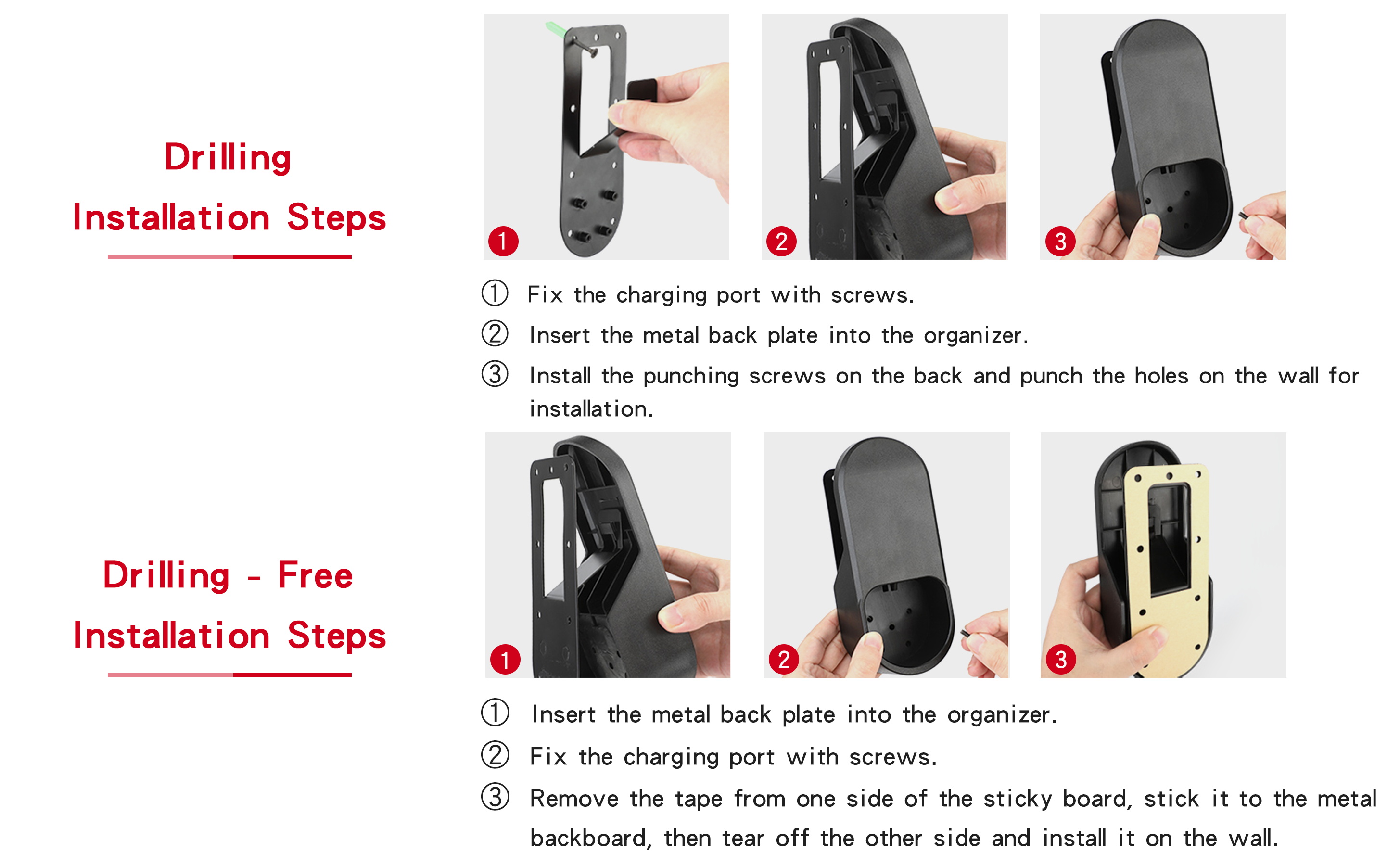 Bracket Charger Holder for Model 3/Y/X