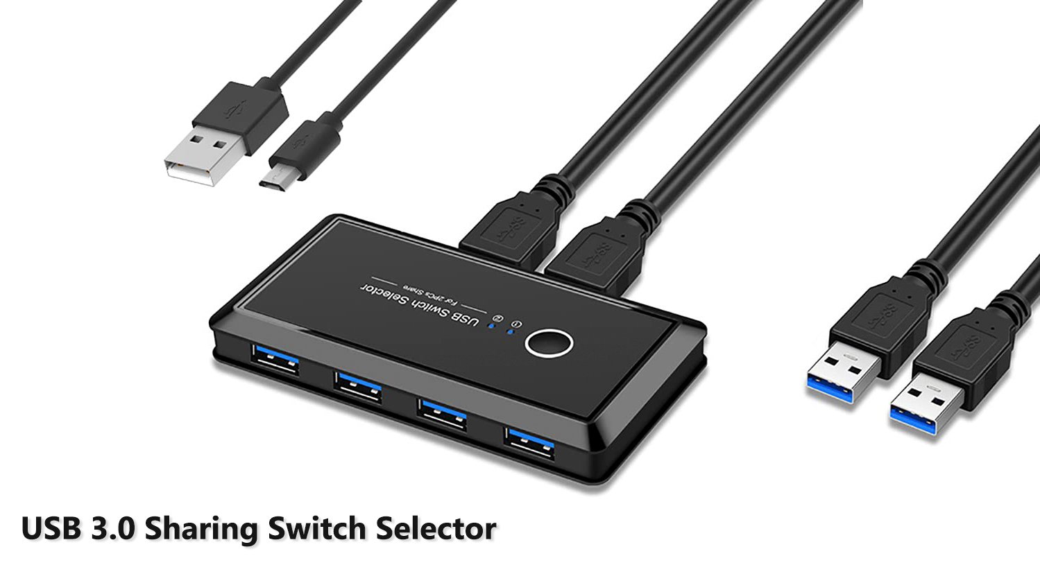 Ugreen 4 Port USB 3.0 5Gbps High-Speed Switch Selector – UGREEN