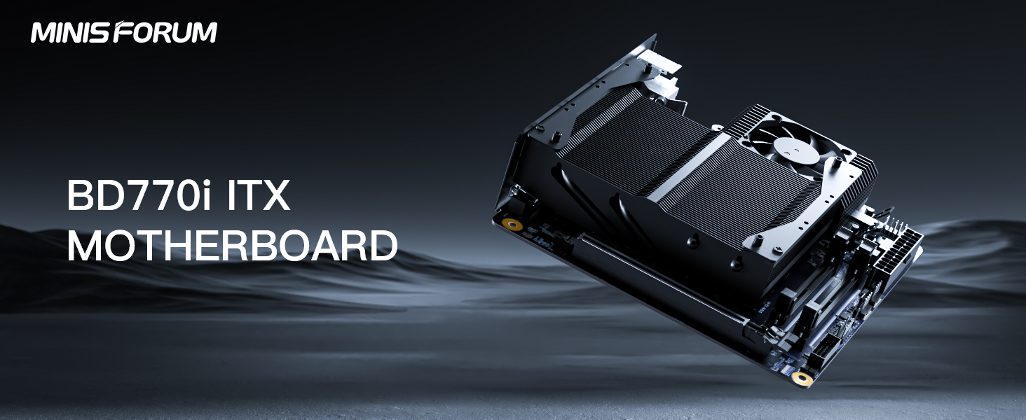 MINISFORUM BD770i Mini PC Motherboard AMD Ryzen 7 7745HX Radeon