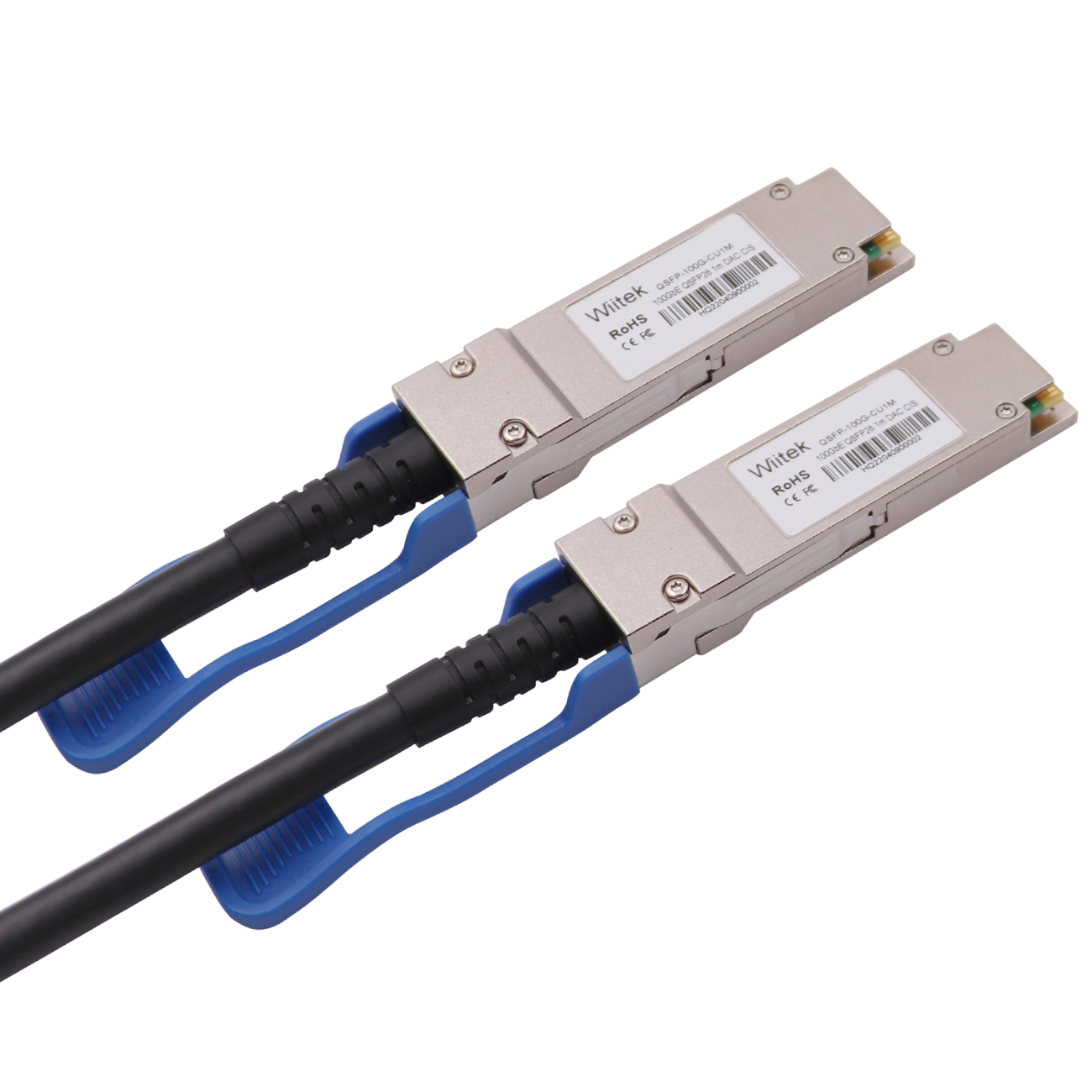 100GbE QSFP28 DAC Twinax Cable, 1 Meter 100GBASE-CR QSFP28 to QSFP28 Passive Copper Cable, Compatibl