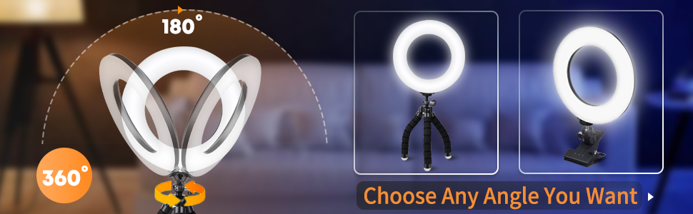 Clip On Ring Light For Laptop/Computer