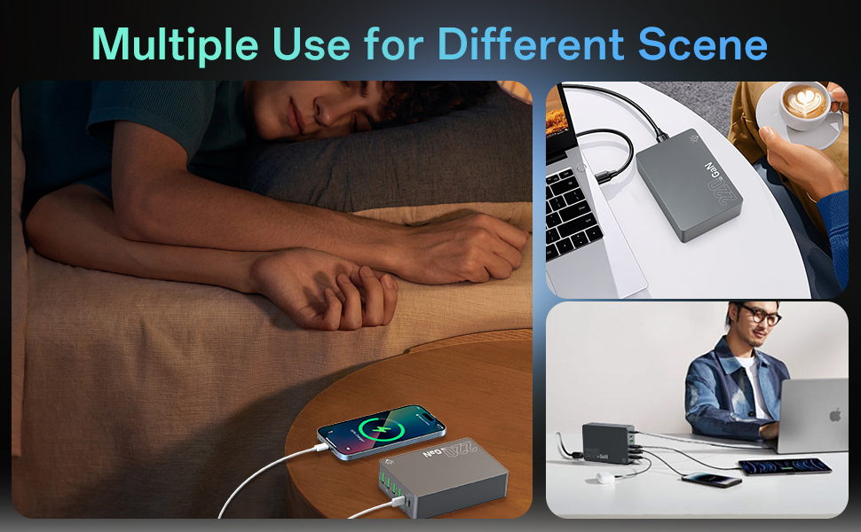 Single Port 100W USB C Charging Station