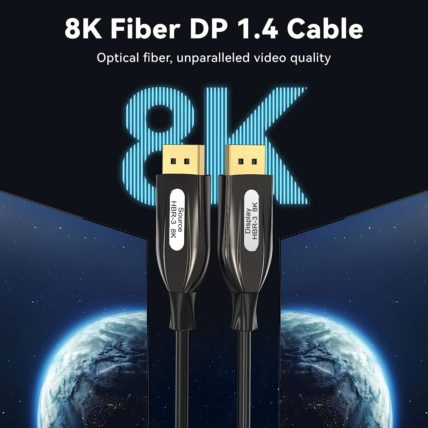 Jansicotek 8K HDMI Cable (HDMI 2.1) -48Gbps Ultra High Speed, 8K