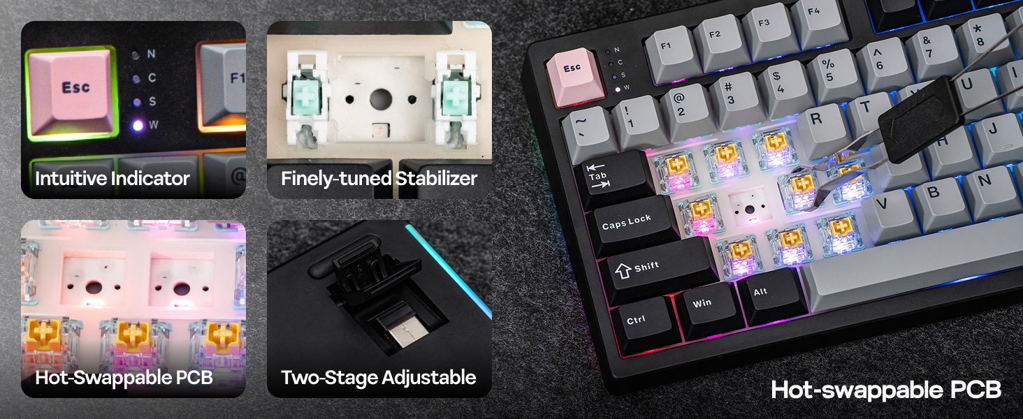 EPOMAKER TH108 PRO Full Size Mechanical Keyboard  Lubed & Tuned