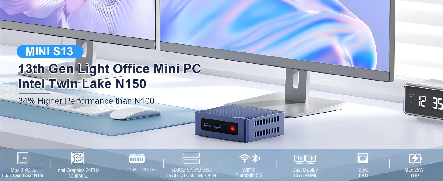MINI PC Intel 13th N150