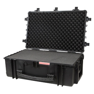 Weatherproof Hard Case with Wheels and Customizable Foam, 30 x 19 x 12 in Internal Dimensions