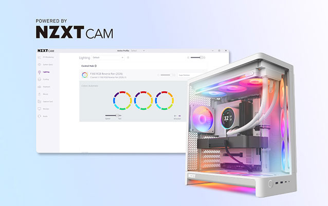 NZXT F120/140/360/420 Black/White RGB Case Fans