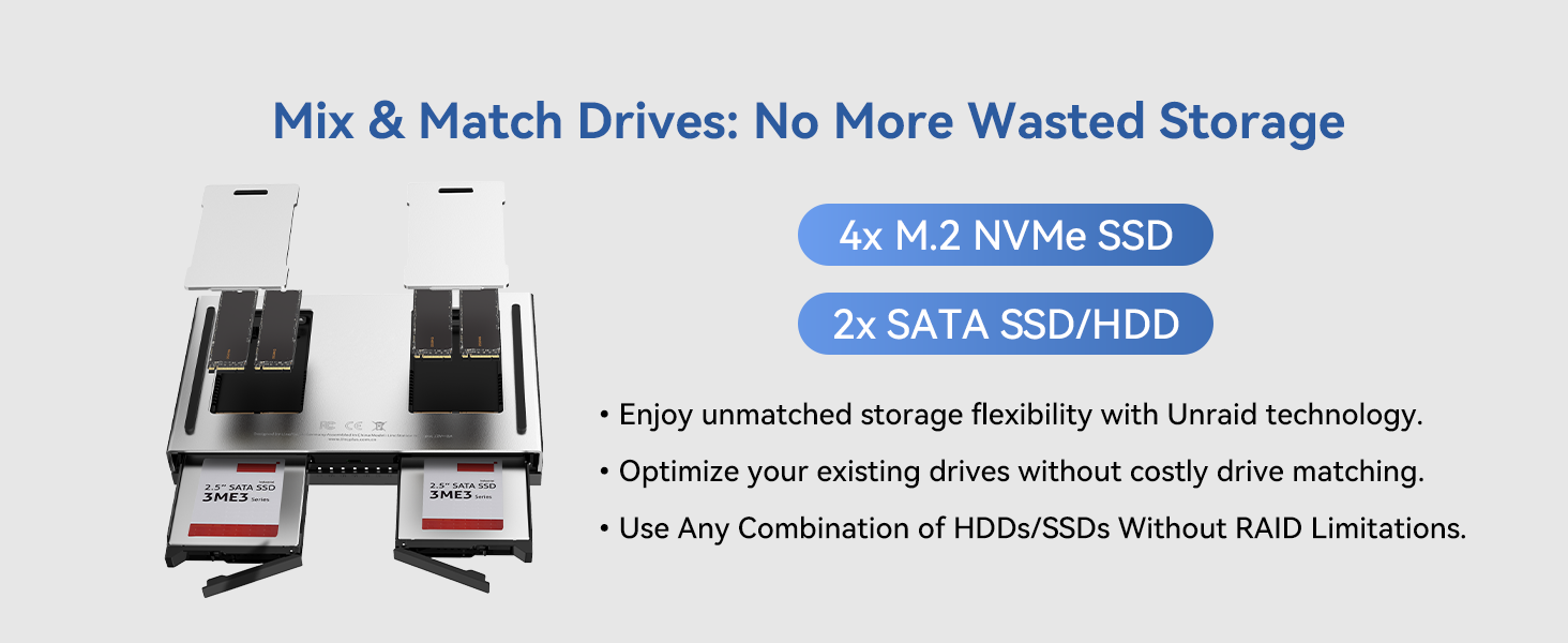 6-Bay Hybrid Storage