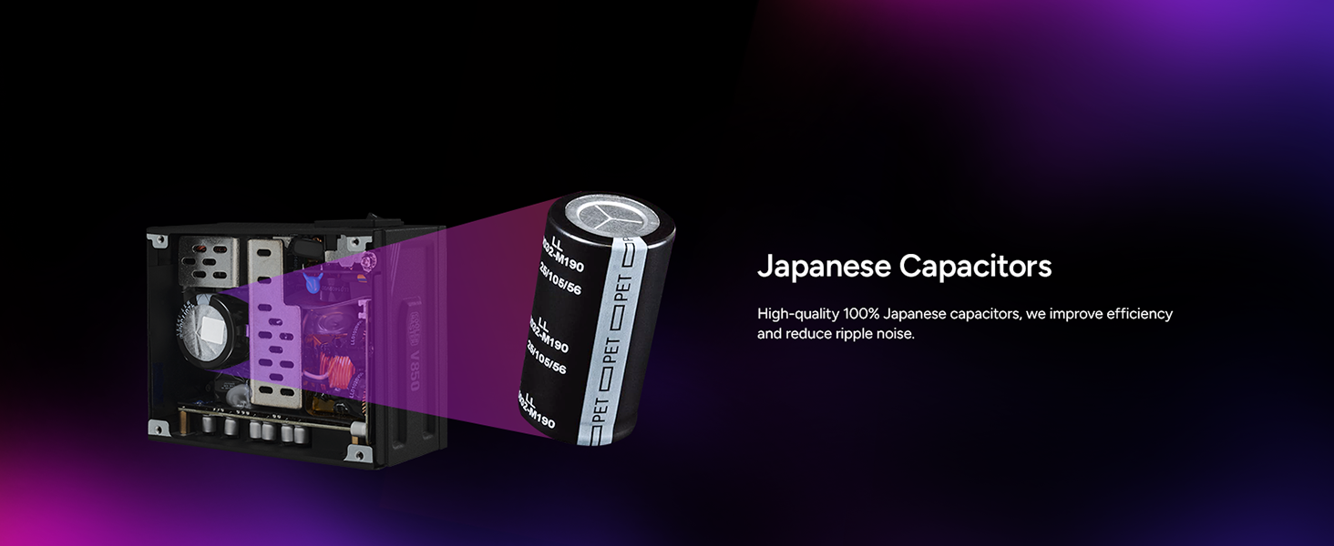 Cooler Master V850 SFX Gold Full Modular Power Supply Black