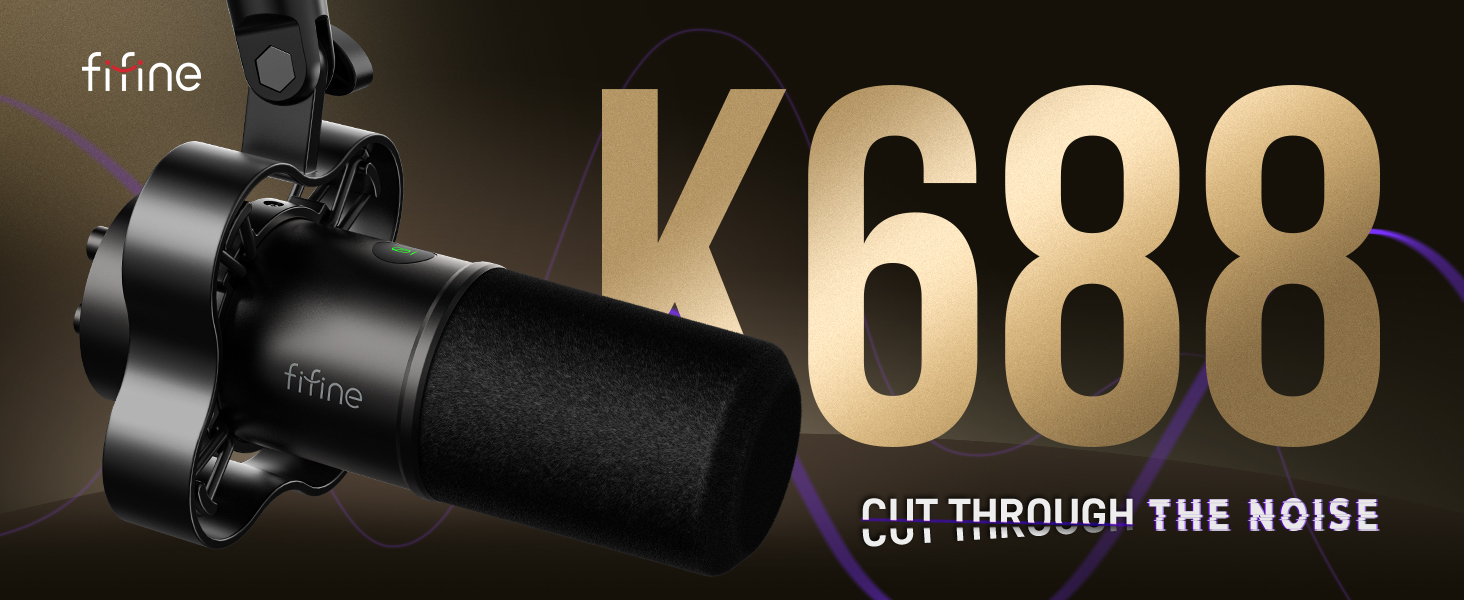FIFINE K688 Neo USB/XLR Podcast Microphone
