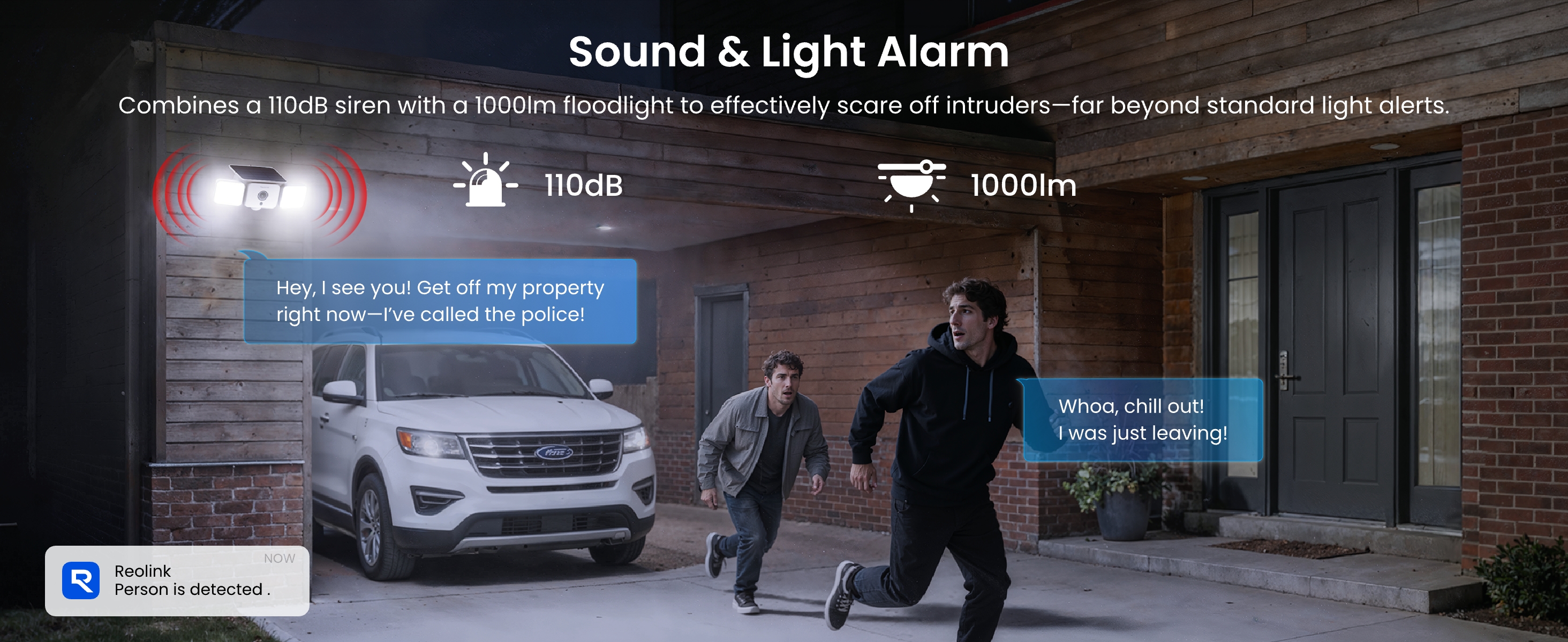 Detect  - Illuminate - Sound Alarm - Talk