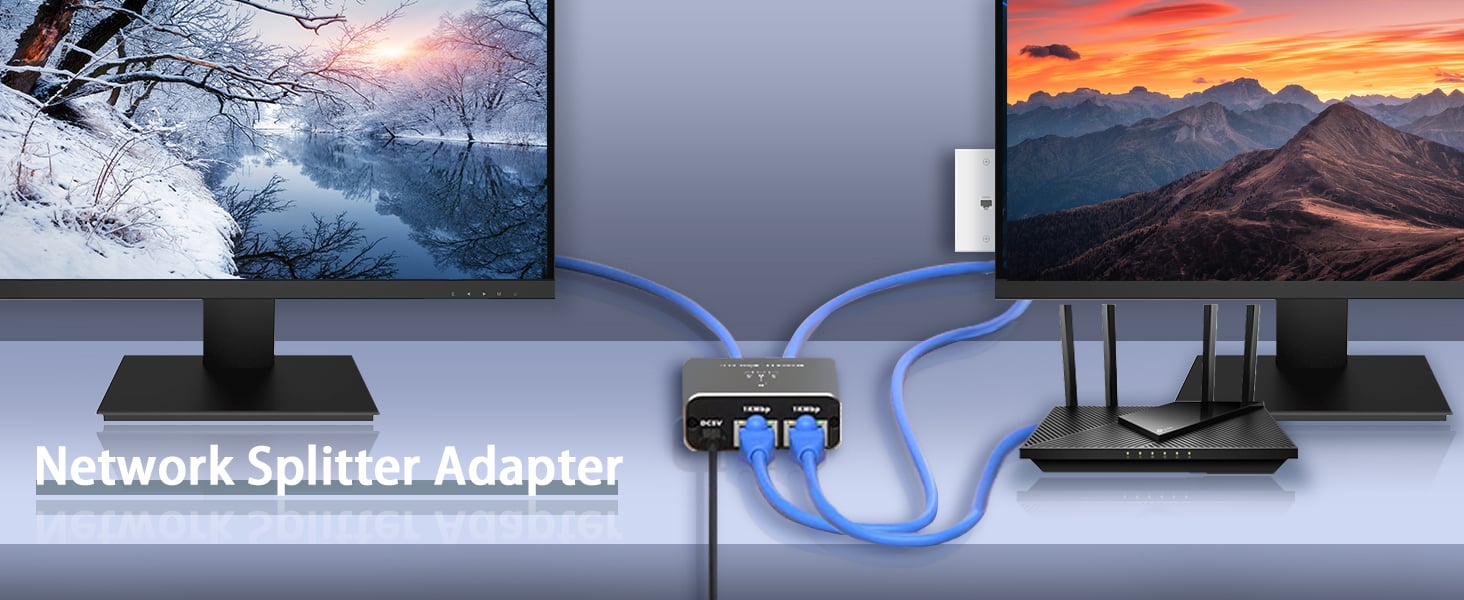 Gigabit Ethernet Splitter 1 in 3 Out