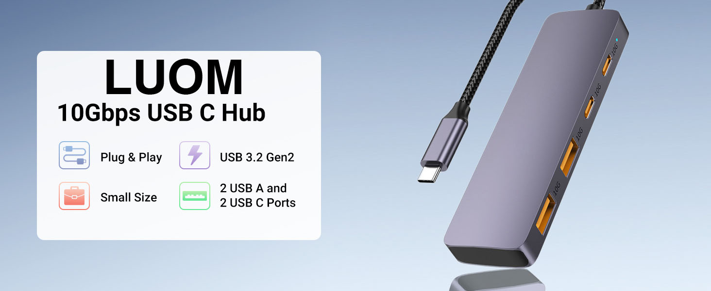 4-Port USB 3.2/USB C Hub