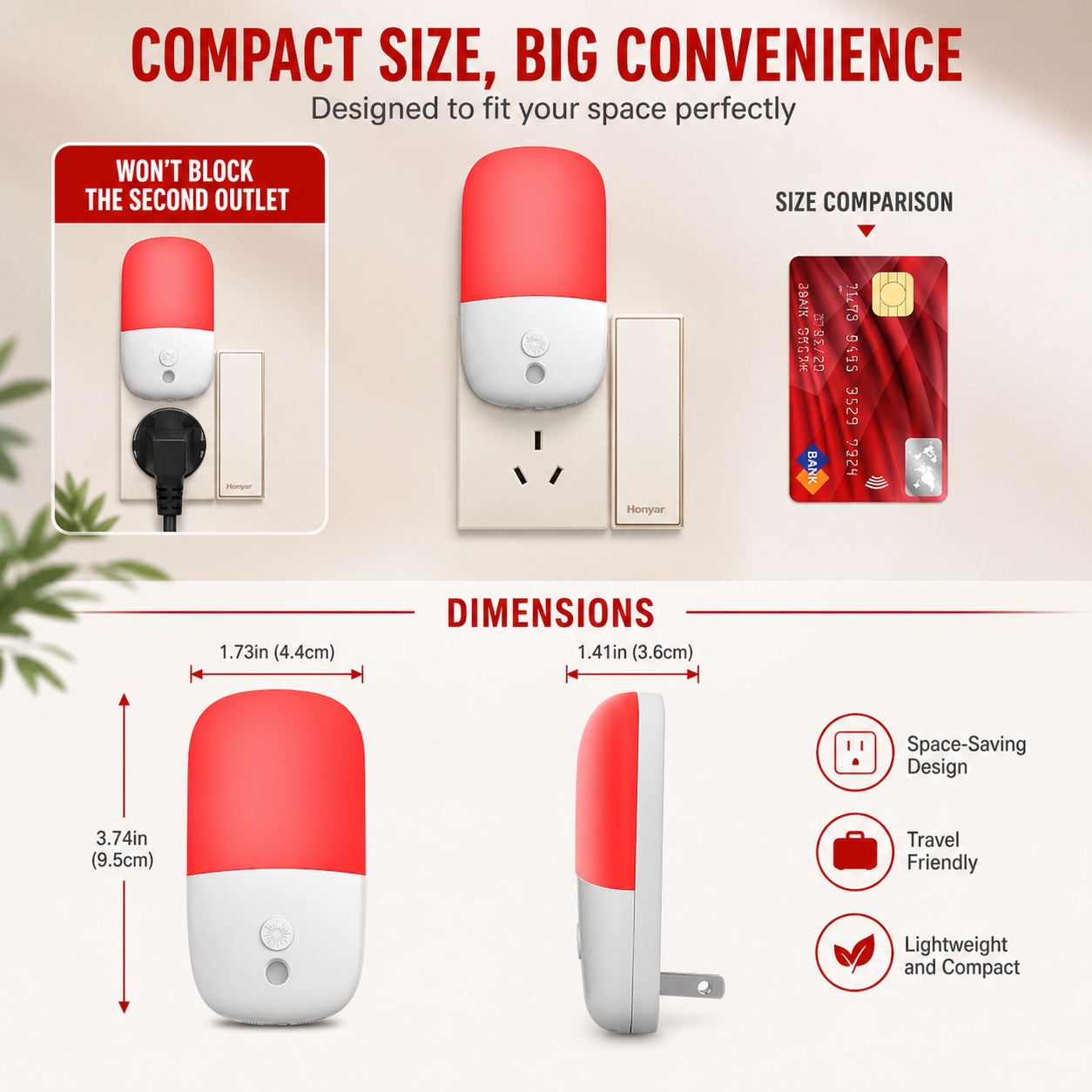 led red night light