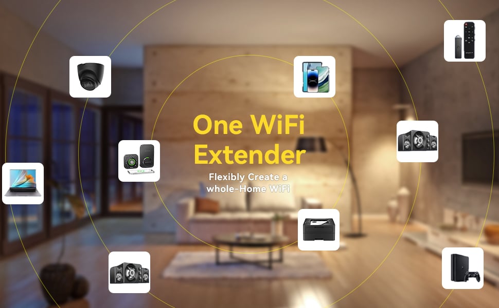 Hitoor AX3000 WiFi 6 Extender Signal Booster, 3Gbps High-Speed Internet Extender WiFi Booster