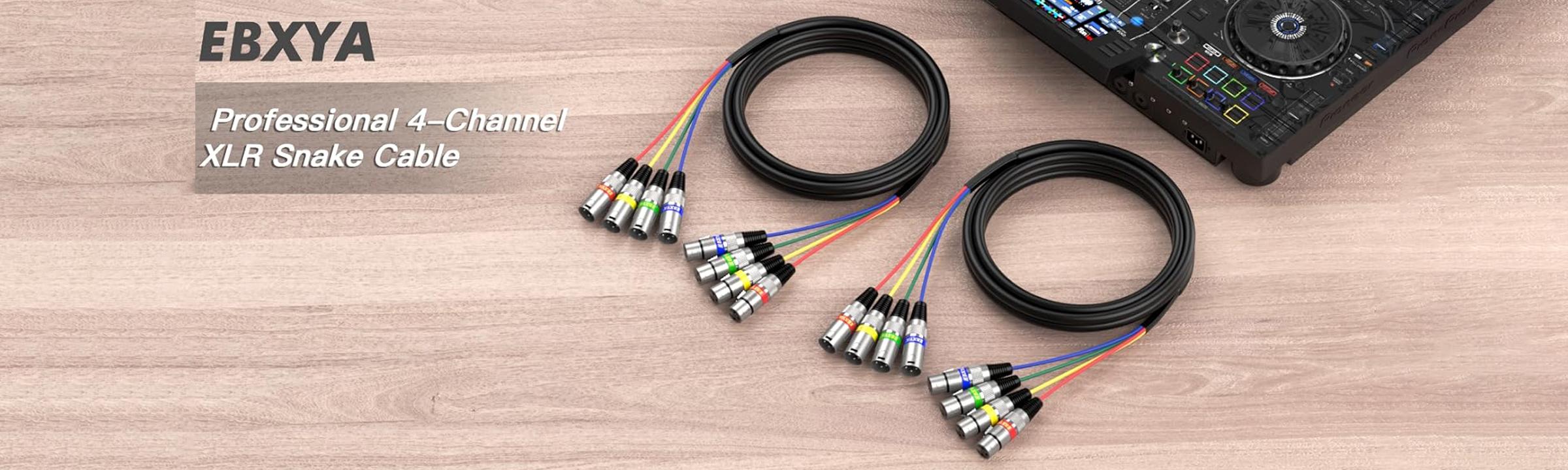 Colored 3-Pin Snake Cables