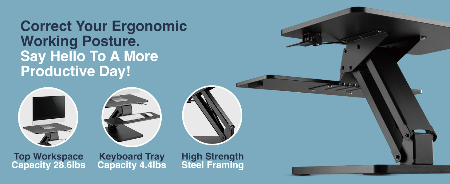 Desky Zero Standing Desk Converter