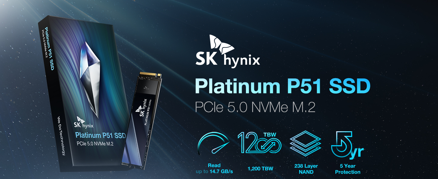 SK Hynix Platinum P51 SSD Hero Image