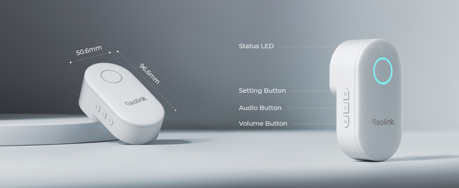 Reolink Chime Plus - 96.6 × 50.6 × 58.7 mm