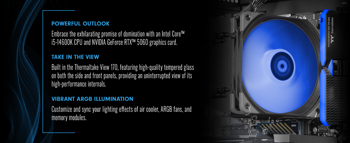 Thermaltake LCGS NE i1460-V170B Gaming Desktop
