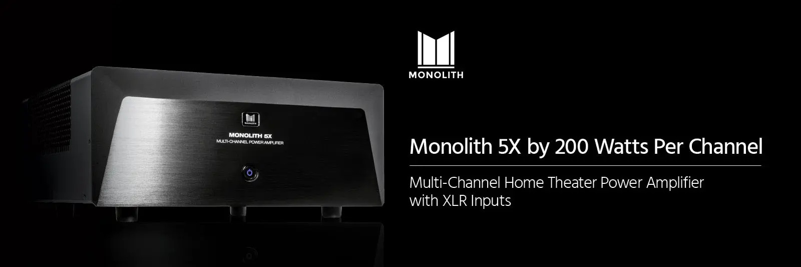 5x200 Watts Per Channel Multi-Channel Home Theater Power Amplifier with XLR Inputs