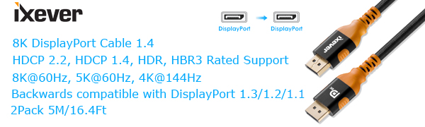 displayport to displayport cable 1.4