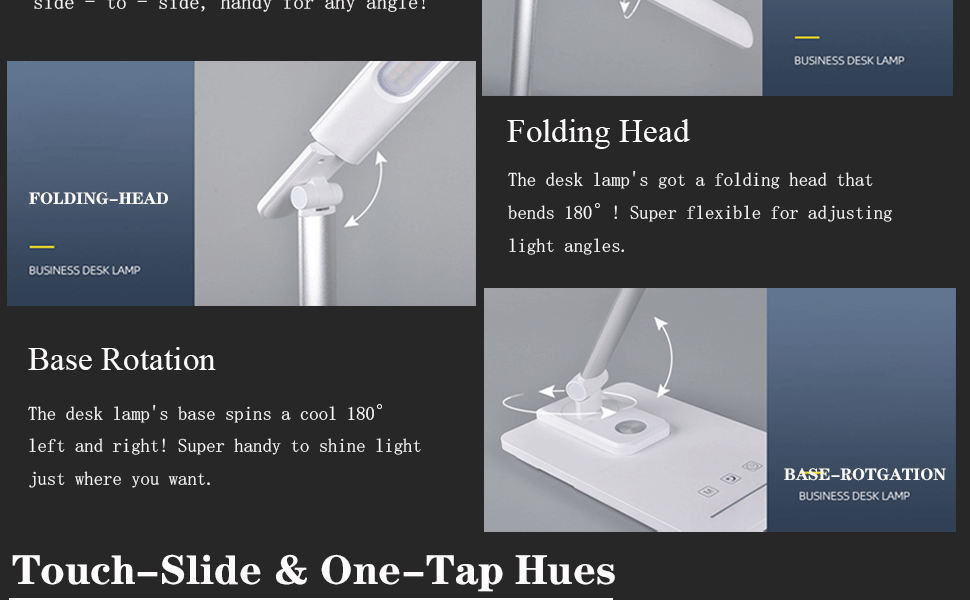 This desk lamp is made of high-quality materials and is durable.