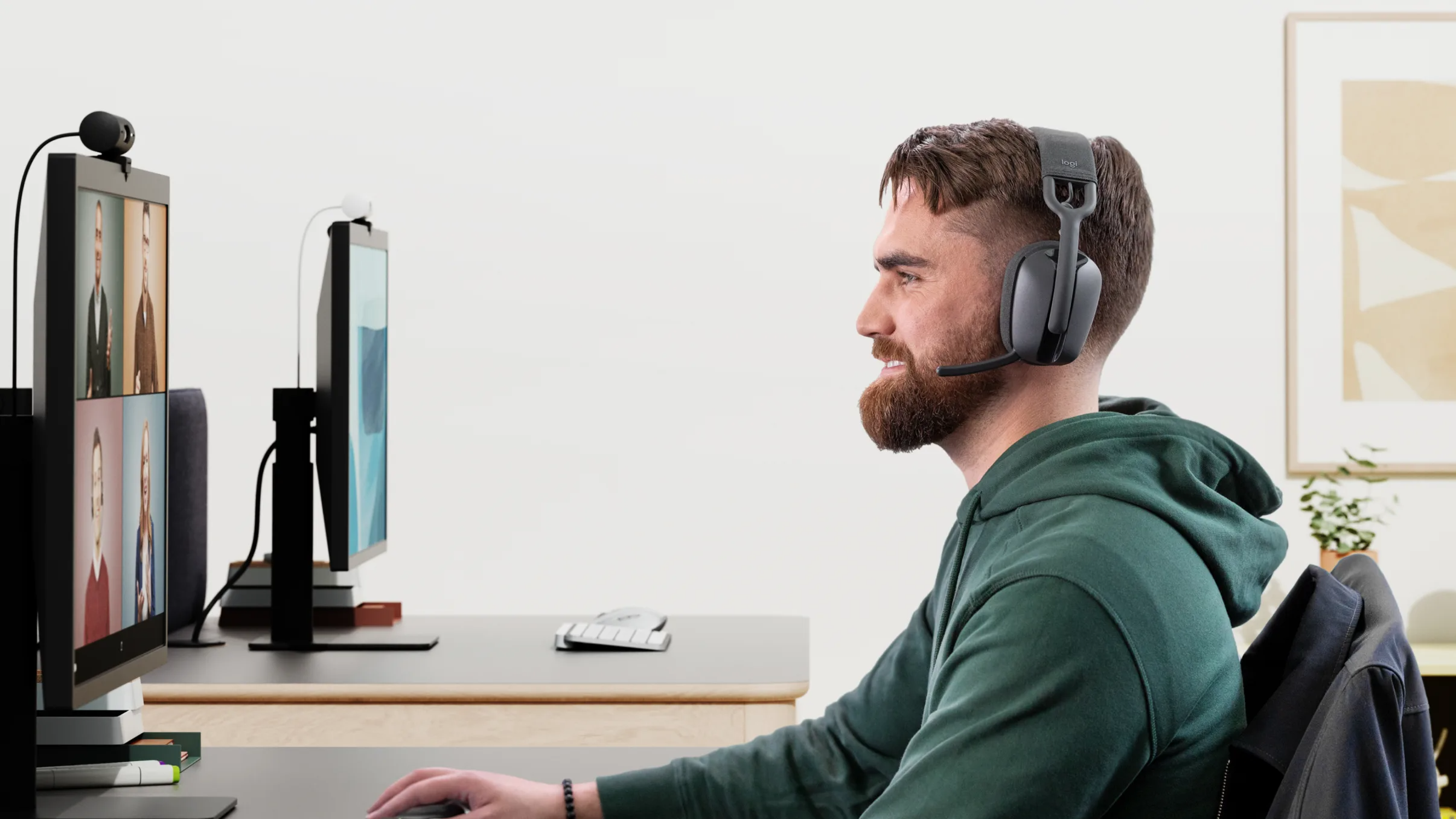 Logitech Zone Vibe Wireless Headset - Microsoft Teams Certification Native Bluetooth headphones
