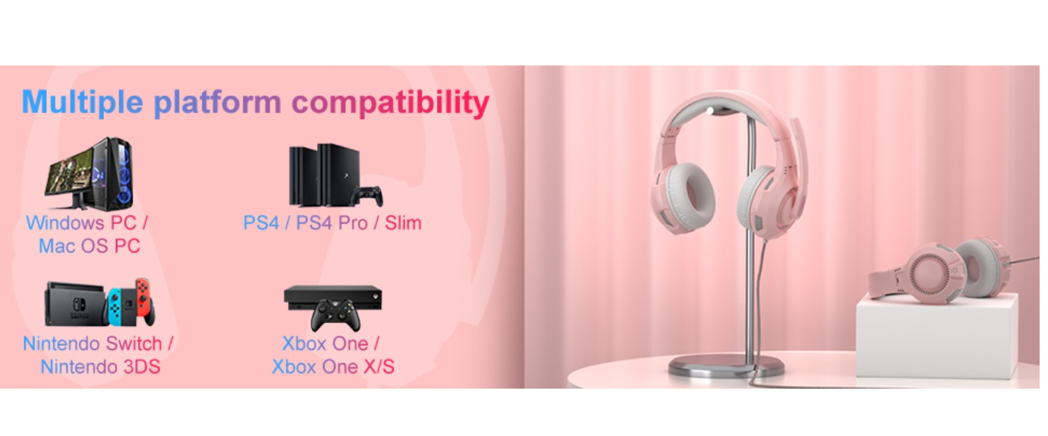 Anivia Wired Gaming Headset, 3.5mm Jack, Works with PS4, Xbox, Switch, PC, Mac