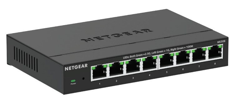 Netgear MS308 8-Port 2.5G Multi-Gigabit Ethernet Unmanaged Switch