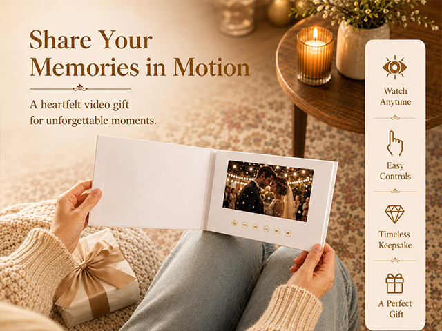 greeting card with screen