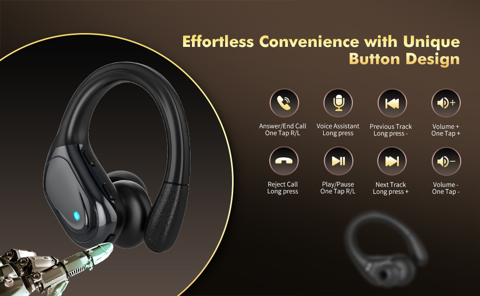 True Wireless Earbuds Bluetooth Headphones