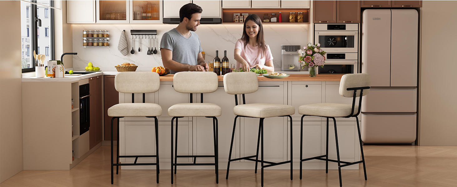 Counter Stool with Footrest
