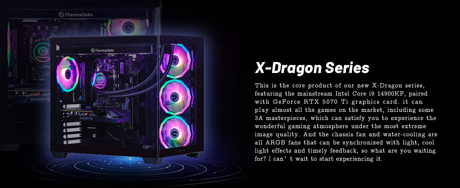 Mloong X-Dragon Gaming PC Desktop, Intel Core i9 14900KF 24 core 3.2GHz ...