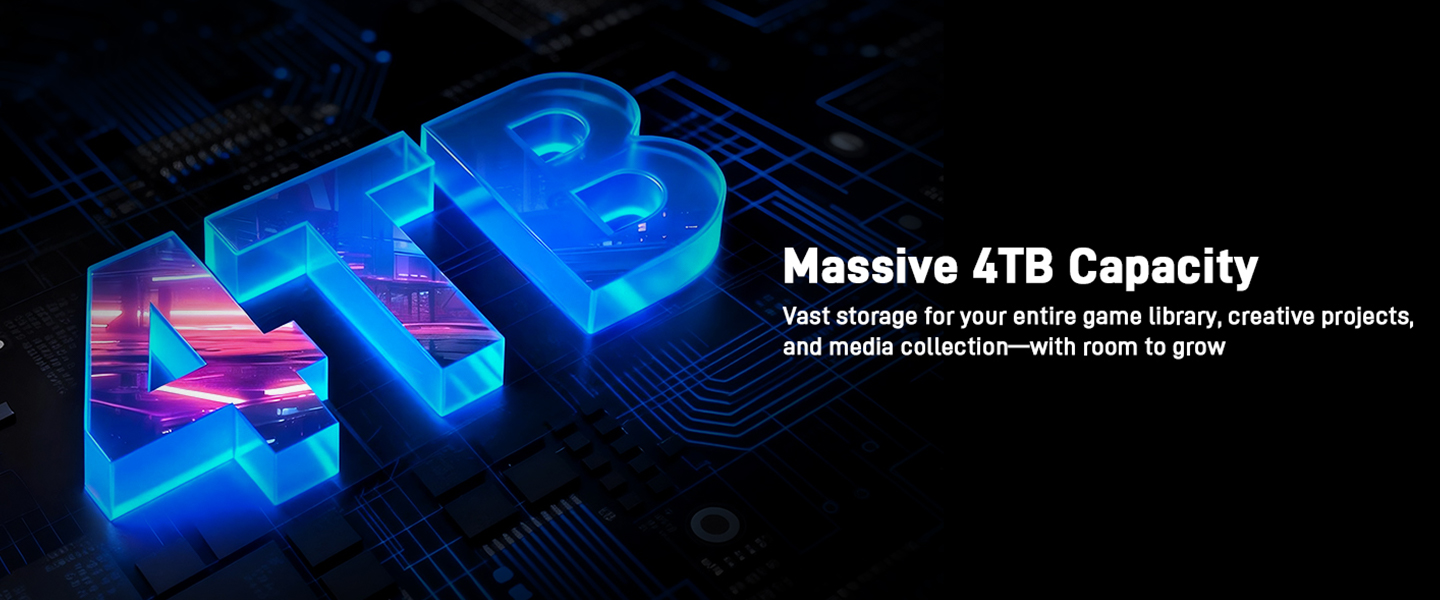 Massive 4TB Capacity