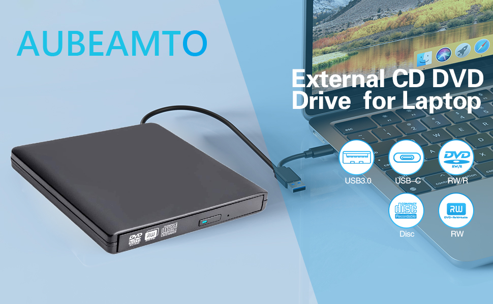 External CD DVD Drive for Laptop